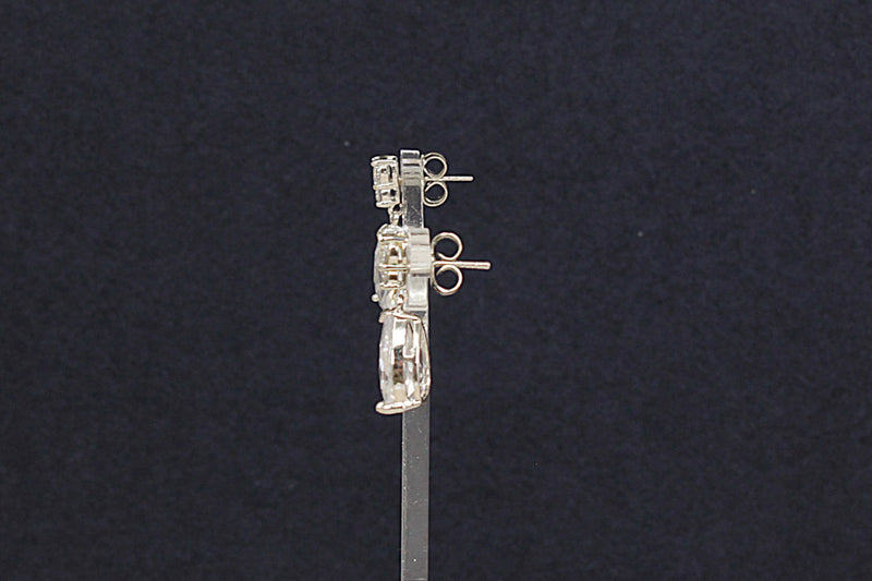 Silver & Crystal Blingy Earring Droppers