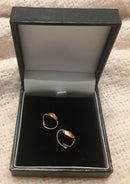 A Pair Of Roman Ladies Hollow Gold Earrings.