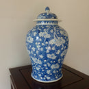 A large 19th century Chinese porcelain blue and white vase