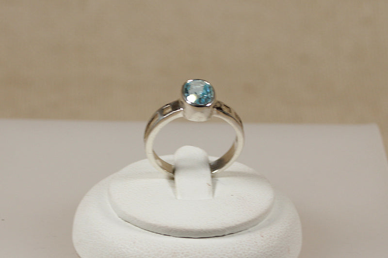 Silver & Topaz Ring