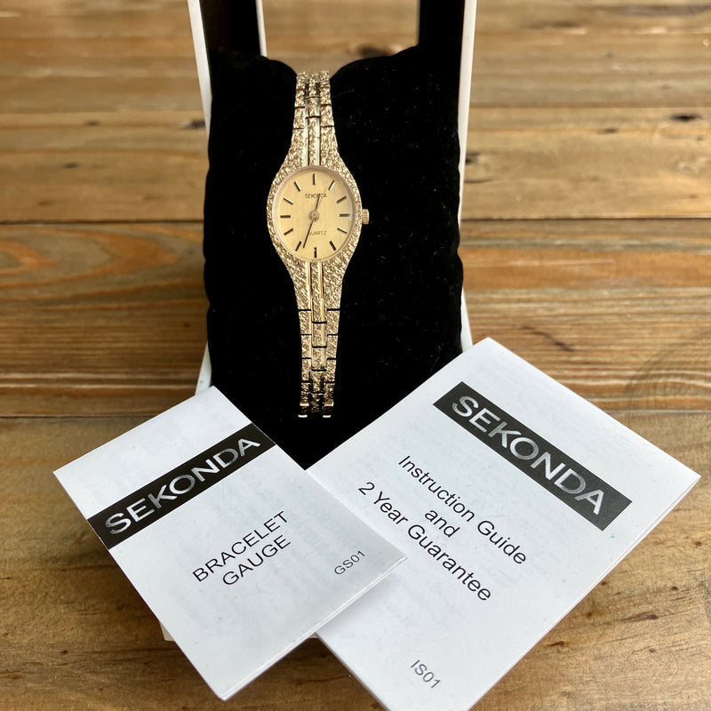 Ladies Gold Plated Sekonda Cocktail Watch | Box and Papers