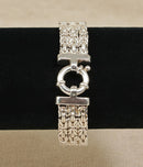 Impressive Italian Designer Silver 3 Strand Designer Rope Bracelet