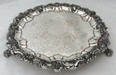 Early Victorian Silver Plate on Copper Salver, circa 1850.