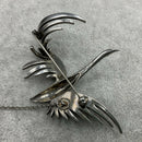 1960’s Silver Marcasite Flying Swan brooch