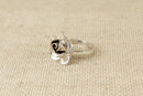 Vintage Silver Rose Ring