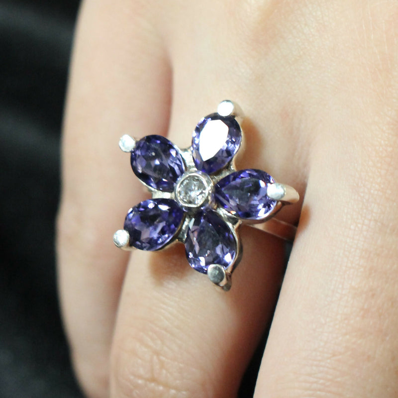 Jake-Swarovski-crystal-and-cz-silver-flower-ring-pa-160a