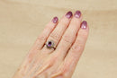 Silver & Amethyst Celtic Knot Ring