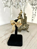 Vintage Christian Dior Gold Plated Bow Brooch