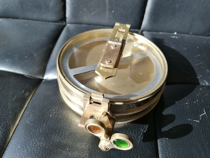 Vintage Brass Sighting Compass