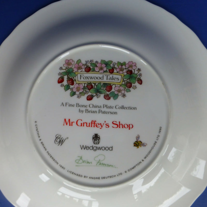 Wedgwood Foxwood Tales Plate - Mr Gruffey's Shop