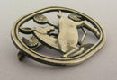 Vintage Georg Jensen Sterling Silver Kneeling Deer Brooch Design No 256