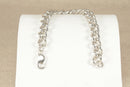 Heavy Silver Curb Chain Bracelet