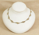 Silver Citrine & Peridot Necklace