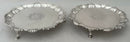George II Pair of Silver Waiters. London 1745, James Morison. 17 troy ounces.