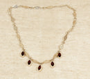Silver & Almandine Garnet ‘Studio’ Necklace