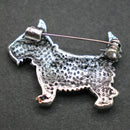 Scottie dog brooch
