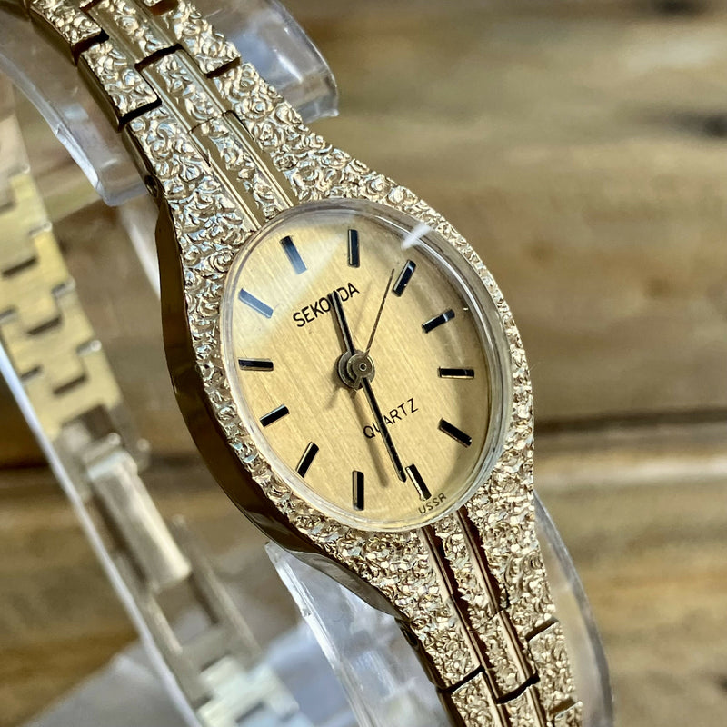 Ladies Gold Plated Sekonda Cocktail Watch | Box and Papers
