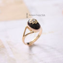 Antique 18ct Garnet & Diamond Ring