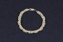 Stylish Impressive Italian Sterling Silver Designer Bracelet – 8 Inches