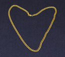 Stylish Sterling Silver & 9ct Bonded Gold Flat Curb Chain