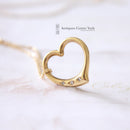 18ct Gold & Diamond Heart & Chain
