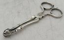 George II Pair of Silver Tea Tongs. London circa 1740, Jeremiah Lee.