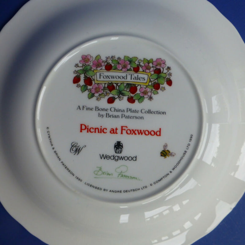 Wedgwood Foxwood Tales Plate - Picnic at Foxwood