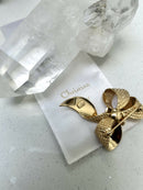 Vintage Christian Dior Gold Plated Bow Brooch
