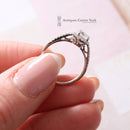 18ct White Gold Diamond Halo Cluster Ring 0.76ct