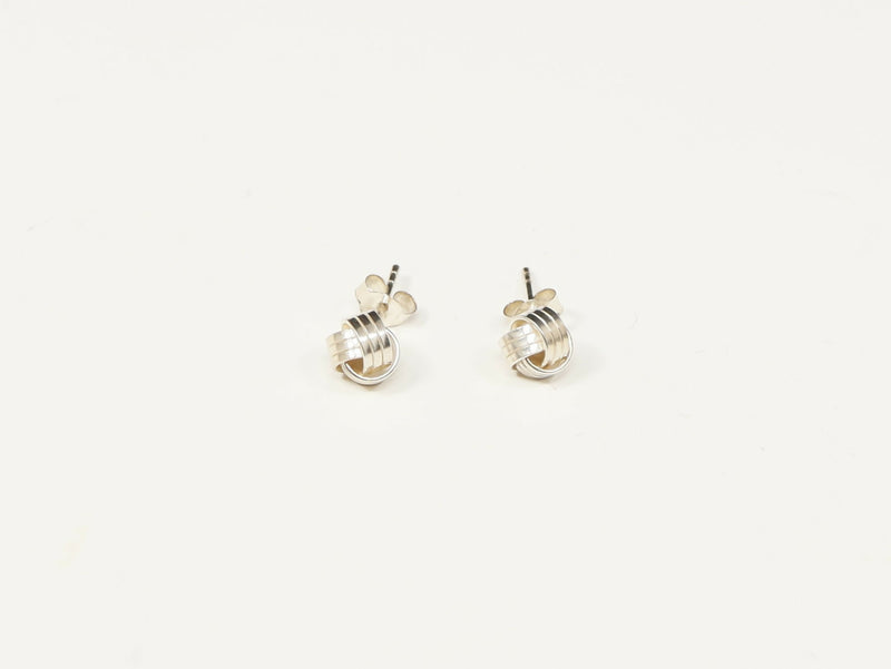 Silver Knot Earring Studs