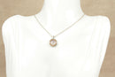 Silver & Gold Rose Quartz Welsh Clogau Pendant & Chain