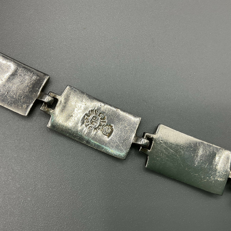 Mexican silver and abalone bracelet