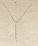 Silver & White Crystal Necklet by Jasper Conran