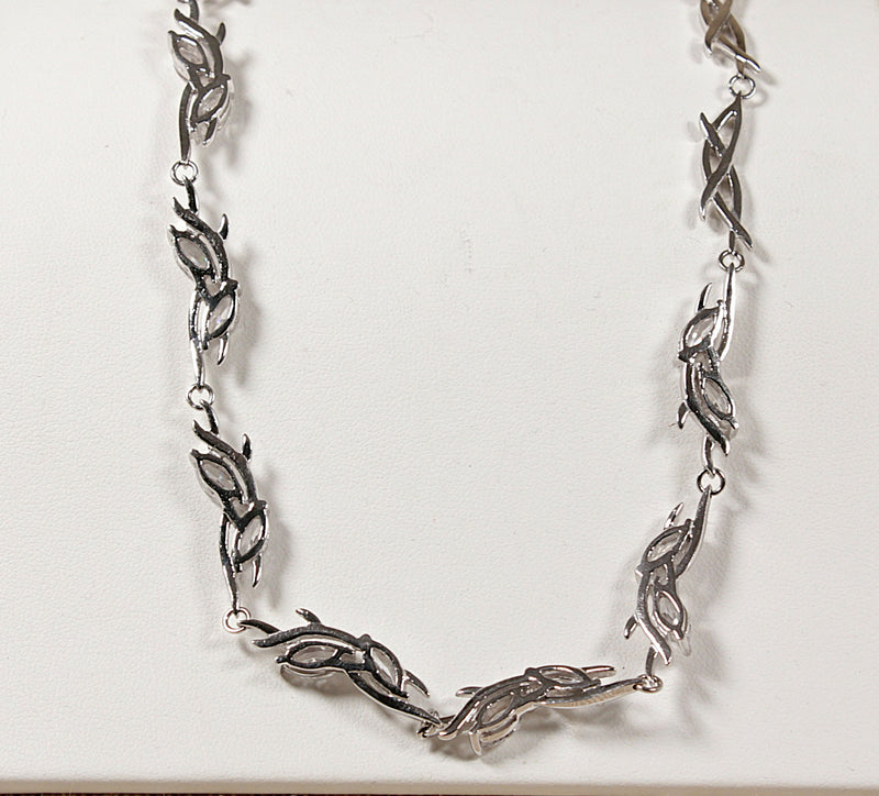 Silver and CZ Necklace