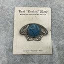 Silver Ruskin plaque brooch