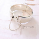 Vintage 1970's Silver Engraved Bangle