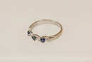 18ct White Gold Sapphire & Diamond Ring