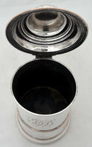'God Bless Lord Nelson', George III Old Sheffield Plate Lidded Tankard.