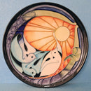 A Moorcroft Ltd Ed Plate (8.66inch) Sunbirds Design by Emma Bossons