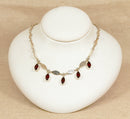 Silver & Almandine Garnet ‘Studio’ Necklace