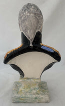 Emperor Alexander I of Russia, Early 19th Century Staffordshire Pottery Bust in the Manner of Wood and Caldwell.