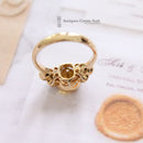 18ct Yellow Sapphire & Diamond 7 Stone Ring
