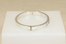 Silver & Mother of Pearl Hinged Bangle
