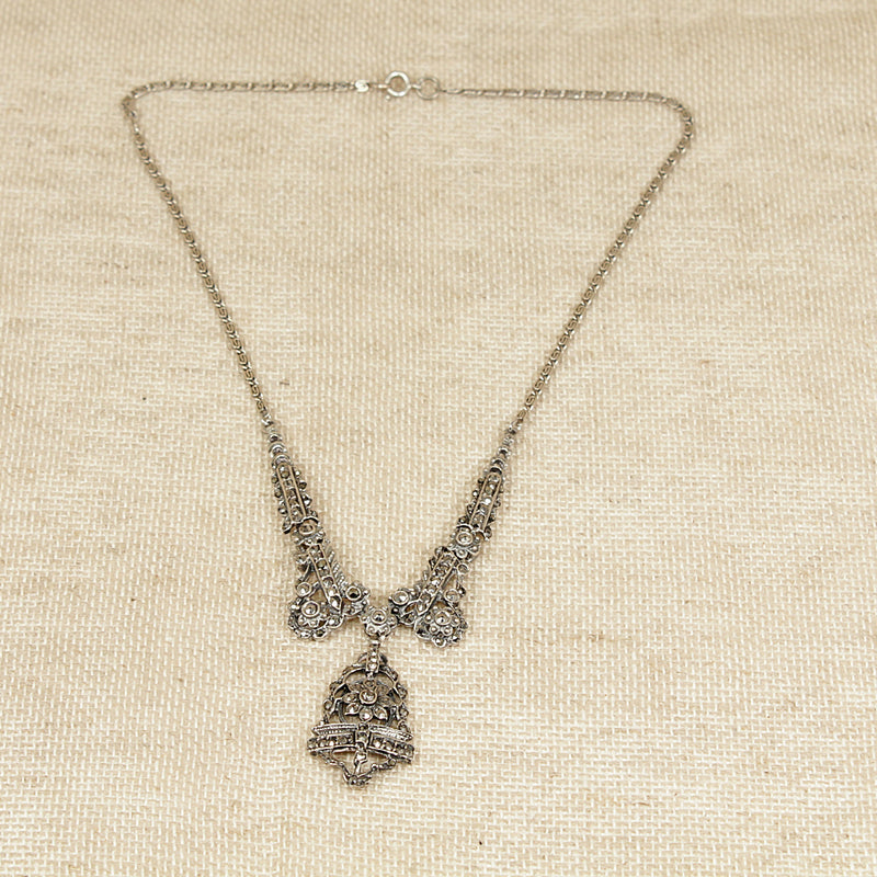 Art Deco Silver & Marcasite Necklet