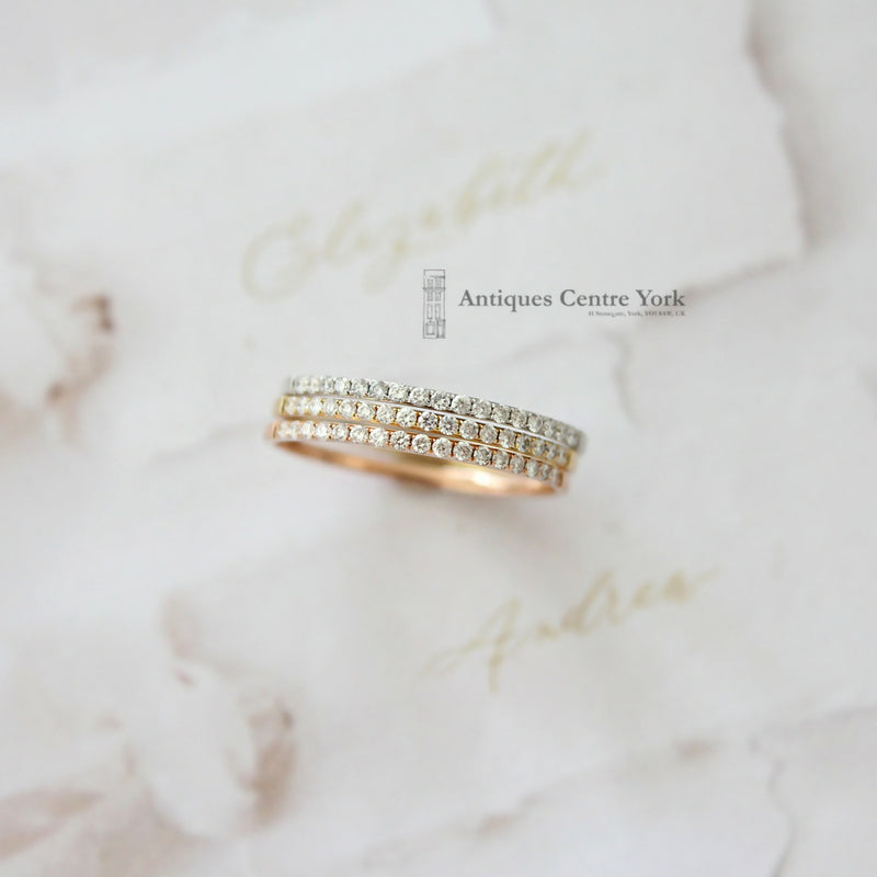 18ct White Gold & Diamond Wedding Band/Eternity Ring