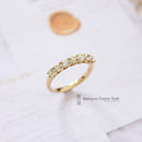 18ct Yellow Diamond 1.10cts Half Eternity Ring