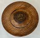 Admiral John Jervis, 1st Earl of St Vincent, Bronze Medal Inset into an Oak Tazza. Circa 1820 After George Mills.