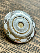 Modern Mid Century Swedish 1969 830 Silver Sporrog & Company Modernist Shield Brooch