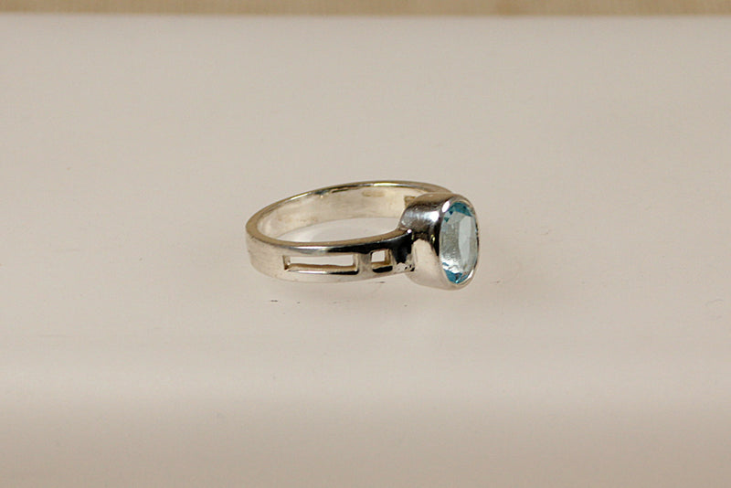 Silver & Topaz Ring