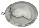 Louis XVIII Sulphide Portrait Cut Glass Roundel, After Desprez of Paris.